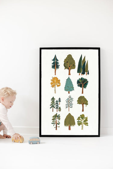 Clementine Kids, Forest Trees Art